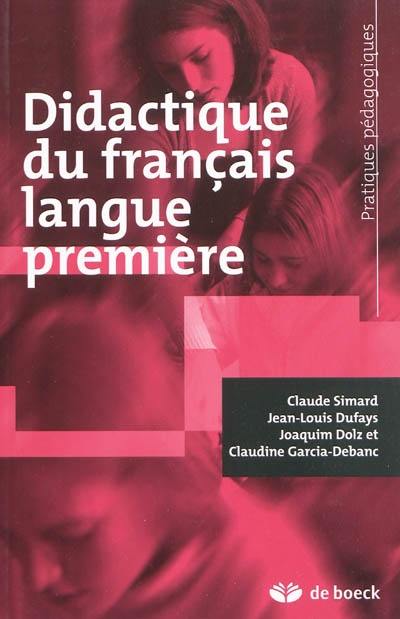 Didactique du français langue première