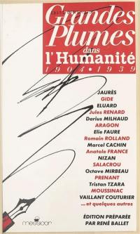 Grandes plumes dans l'Humanité : 1904-1939