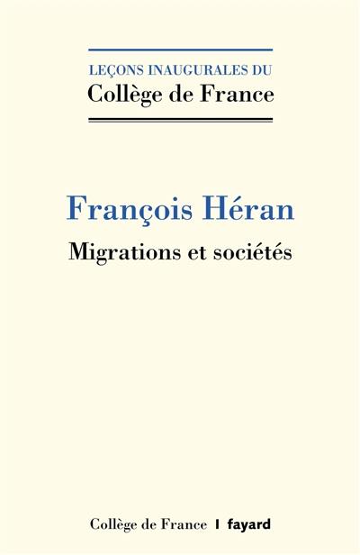 Migrations et sociétés