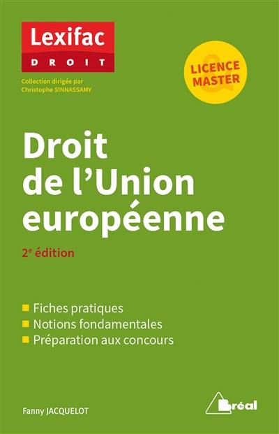 Droit de l'Union européenne : licence & master