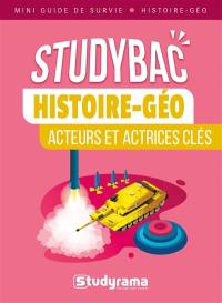 Histoire géo : acteurs et actrices clés