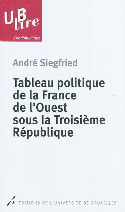 Tableau politique de la France de l'Ouest sous la troisième République