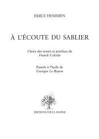 A l'écoute du sablier