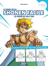 Shonen facile : 22 modèles pas à pas, débutant : une méthode tout en images pour s'initier au dessin manga !