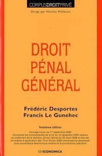 Droit pénal général