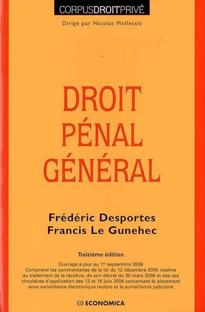 Droit pénal général