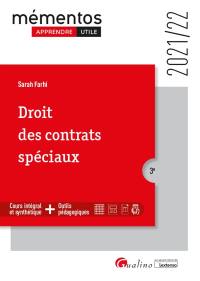 Droit des contrats spéciaux : 2021-2022