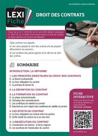 Droit des contrats