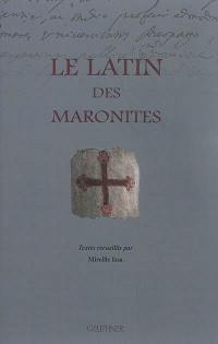 Le latin des maronites