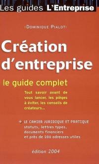 Guide de la création d'entreprise