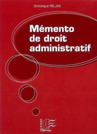 Mémento de droit administratif