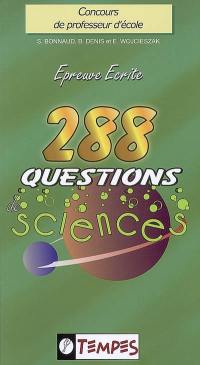 288 questions de sciences : avec 107 confusions à éviter : concours de professeur d'école