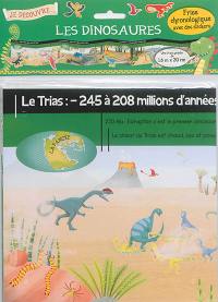 Je découvre les dinosaures : frise chronologique avec des stickers