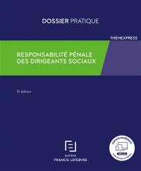 Responsabilité pénale des dirigeants sociaux