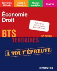 Economie, droit, BTS tertiaires : nouveau programme, examen 2012