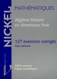 Algèbre linéaire et dimension finie