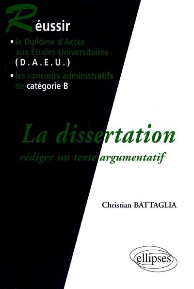 La dissertation : rédiger un texte argumentatif