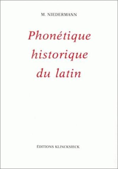 Précis de phonétique historique du latin