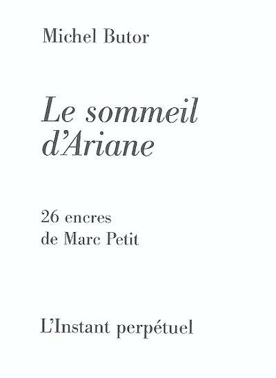 Le sommeil d'Ariane