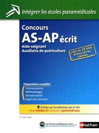 Concours aide-soignant, auxiliaire de puériculture : épreuve écrite