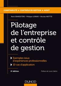 Pilotage de l'entreprise et contrôle de gestion : exemples issus d'expériences professionnelles, 10 cas d'application