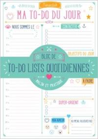 Bloc de to-do lists quotidiennes