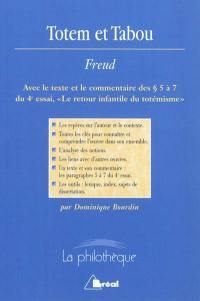 Totem et tabou, Sigmund Freud : avec le texte et le commentaire des paragraphes 5 à 7 du 4e essai, Le retour infantile du totémisme