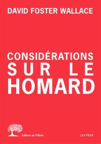 Considérations sur le homard. Vol. 1