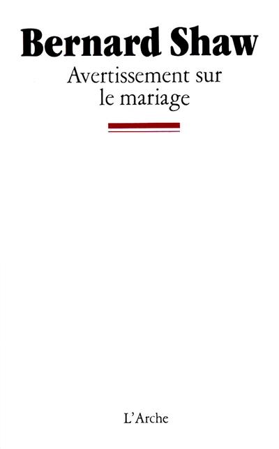 Avertissement sur le mariage