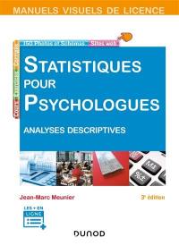 Statistiques pour psychologues : analyses descriptives