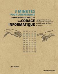 3 minutes pour comprendre 50 notions essentielles du codage informatique : la programmation, le cloud, le langage HTML, les algorithmes, le système binaire, les scripts, les hackers...