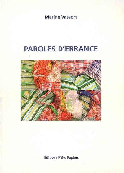 Paroles d'errance