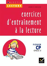 Exercices d'entraînement à la lecture, CP