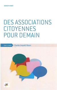 Des associations citoyennes pour demain