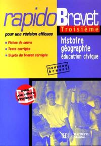 Histoire, géographie, éducation civique