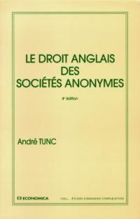 Le droit anglais des sociétés anonymes