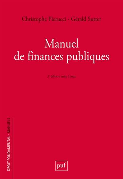 Manuel de finances publiques