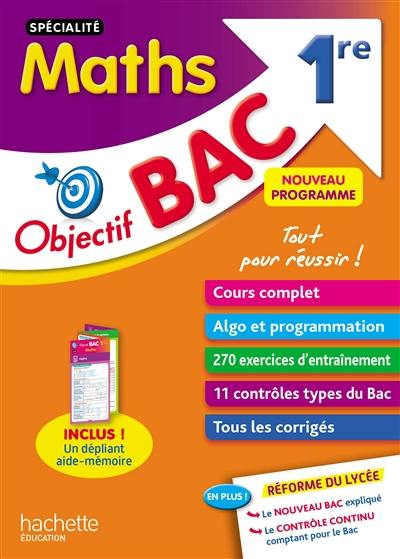 Maths spécialité 1re : nouveau programme