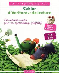 Cahier d'écriture et de lecture GS : d'après les aventures de Lulu Vroumette