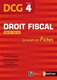 Droit fiscal, DCG, épreuve 4 : le cours en fiches