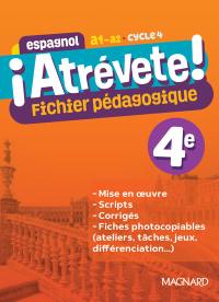 Atrévete ! espagnol 4e, cycle 4, A1-A2 : fichier pédagogique