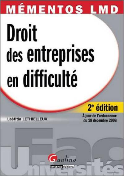 Droit des entreprises en difficulté