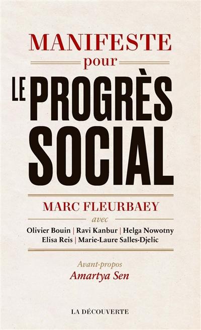 Manifeste pour le progrès social : une meilleure société est possible