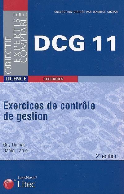 DCG 11, exercices de contrôle de gestion