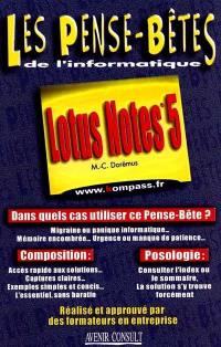 Lotus Notes 5 : niveau 1