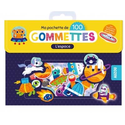 L'espace : ma pochette de 100 gommettes