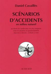 Scénarios d'accidents : en milieu naturel : accidents de randonnées les plus fréquents, mise en situation et questionnement, réponses à donner, conduite à tenir