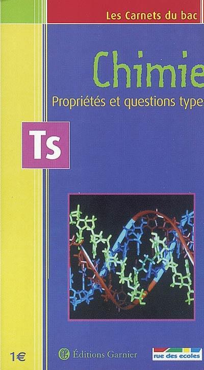 Chimie terminale S : propriétés et questions types