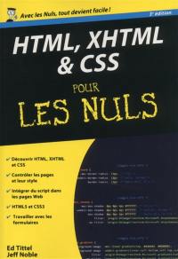 HTML, XHTML & CSS pour les nuls