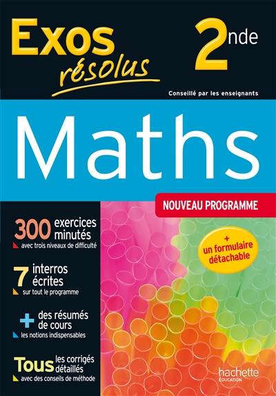 Maths 2de : nouveau programme